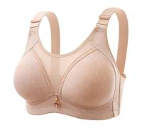 Taille Haute Women's Anti Sagging Bra Bras for Senior Women Correcting Bra Breathable Bras Ensemble WC Cuivre (Beige, D)