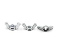 Taille : M3 M4 M5 M6 M8 M10 M12 DIN315 304 Écrous papillon en acier inoxydable zingué en acier au carbone for serrage manuel 5-10P(Zinc Plated Steel,M4 10pcs)