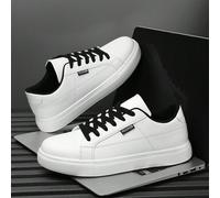 (Taille petite) Nouvelles chaussures décontractées noires pour hommes, chaussures d'extérieur et de soirée. Baskets légères à lacets basses et polyvalentes au style années 2000. Idées pour la Saint-Va