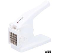 Alpina Trancheur de pommes de terre Coupe-frites, Acier inoxydable Coupe rapide, Blanc 26.5x14x9cm