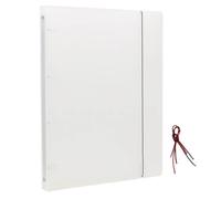 Taille pratique, pochette à anneaux en plastique transparent pour petits carnets, avec pages interchangeables, idéale pour les déplacements, les organisateurs de documents