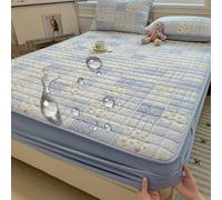 Taille Queen King Imperméable À l'eau Protecteur De Matelas Matelas Coussin Lit Couverture avec Bande Élastique avec Poche Profonde De 10In Couverture Matelas,F,90 * 200cmTWIN