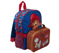 (Taille unique) Sac à dos pour enfants Paddington Bear + sac à déjeuner/trousse à crayons amovible pour école maternelle