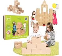 Taille Xxl 60 Briques Geantes En Carton Empilables & Emboîtables Gros Bloc De Construction Enfant Robustes, Faciles À Assembler Jeux De Construction Enfant Créatifs & Éducatifs