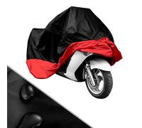 Taille Xxxl Bache Housse Cache Grand Moto Locomotive Lourd Ex. Harley Rouge Noir