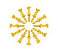 Tailles de golf colorées, commodité attrayantes 10pcs pour calculer les t shirts de golf, les t shirts de golf accessoires de golf pour la pratique, l'entraînement du golf, aide à réduire la friction