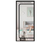 Tailles Personnalisées Porte Grillagée pour Animaux de Compagnie, Porte Moustiquaire pour Balcon Terrasse, Empêche les Chiens et les Chats de Sortir de la Maison