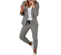 Tailleur 2 Pièces Femme Ensemble Blazer et Pantalon OL Couleur Unie Slim Fit Costume Bureau Revers Habillé Affaires Soldes Amazon 2024 Mon Compte