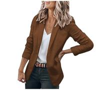 Tailleur Femme Chic Veste Ceremonie Hiver Ensemble Et Elegant Blazer Surdimensionné Courte pour Mariage Verte Robe Grande Taille Violet Paillette Mi Saison Vestes Ete Blaser Blanche Blouson Legere