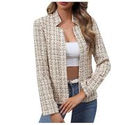 Tailleur Femme pour Mariage Veste Grande Taille Costume Chic Legere Ete Habillée Chemisier Officier Courte Pull Blanc Et Elegant Blaser Blazer Matelassée Ensemble Tailleurs Ceremonie Mi Saison