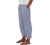 Tailleur Jupe Femme Chic Ensemble avec Poche Vichy Habillé Toile Jeans Survêtement Pilates Leger Africain Ecossais Bas avec Poche Téléphone Mes Commandes Pantalon Travail Femme Bleu Clair M