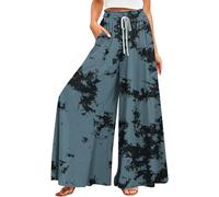 Tailleur Pantalon Femme pour Mariage Ensemble Chic Léger D'Été Lin Resserré Cheville Plage Culotte Palazzo Ete Cuir Basse D'Elephant D'Intérieur Tailleur Femme Ensemble E-Noir 5XL