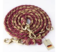 Tailoir Laisse Chien 2m - Longe pour Chien, Laisses pour Chiens, Dog Leash, Corde Solide pour Petit et Gros Chiens, Grande Longe Dressage et Promenade, Modèle Réglable Multiposition, Accessoires Rouge