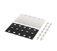 Tailonz Kit de plaque d'obturation collecteur pour électrovanne 4V210 | Avec joint d'étanchéité et vis de montage