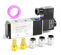 TAILONZ PNEUMATIC 1/2 "BSP Solenoid Valve 4V410-15 24V Single Coil Pilot-Operated Electric 2 Position 5 Way Connection Type
