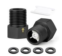 TAILONZ PNEUMATIC 2PCS Laiton noir Prévention des retours d'eau 1/2" femelle à 1/2" mâle sans retour