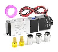 TAILONZ PNEUMATIC 3/8 Inch BSP Électrovanne 12V Simple bobine pilotée Électrique 2 positions 5 voies Type de connexion 4V310-10