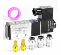 TAILONZ PNEUMATIC 3/8 Inch BSP Électrovanne 24V mono-bobine pilotée Électrique 2 positions 5 voies Type de connexion 4V310-10