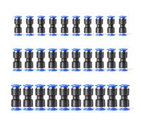 TAILONZ PNEUMATIC 30 pcs Raccords à pousser droits Raccords rapides en plastique Raccords de ligne d'air pour 6 8 10 tubes (2 voies)