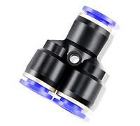 TAILONZ PNEUMATIC 4mm OD Y Spliter plastique Raccords Push to Connect 3 Ways Tube Connect Push Fit Push Lock PY4 (Pack de 10)