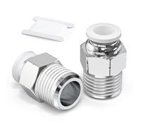 TAILONZ PNEUMATIC Blanc Raccords filetés mâles 12mm OD x 3/8 BSP PC12-03 (pack de 2)
