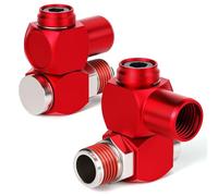 TAILONZ PNEUMATIC Bleu Raccord tournant pour outils pneumatiques 1/4 pouce Raccord tournant 360 degrés pour tuyau d'air Adaptateur industriel pivotant pour outils pneumatiques portables（Pack de 2）