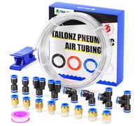 TAILONZ PNEUMATIC Clair 8mm ou 5/16 OD 5mm ID Polyuréthane PU Air Hose Tube Kit 10 Meter 32.8ft