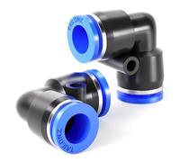 TAILONZ PNEUMATIC Coude 12mm Tube OD Push to Connect Tube Fittings Push Lock PV12 (Pack of 10)