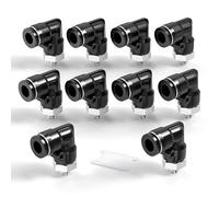 TAILONZ PNEUMATIC Coude mâle 6mm OD tube x M5 filetage 90 Raccords Push to Connect PL6-M5 (Pack de 10)