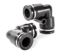 TAILONZ PNEUMATIC Coude noir 12mm Tube AD à emboîter Raccords pour tubes à emboîter PV12 (pack de 10)