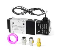TAILONZ PNEUMATIC Electrovanne 1/8 « BSP 3V110-06 DC12V Simple Bobine Pilotée Electrique 2 Positions 3 Way Connection Type (Outlet wire)