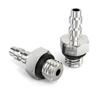 TAILONZ PNEUMATIC Lot de 10 raccords miniatures droits en laiton à dégagement rapide 4 mm à filetage M4 PC4-M4