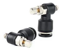 TAILONZ PNEUMATIC Lot de 3 valves de contrôle de débit d'air SL6-M5 Coude à 90 degrés OD M5 Npt Coude à 90 degrés