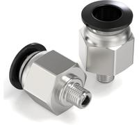 TAILONZ PNEUMATIC Lot de 30 tubes mâles droits 4 mm OD x M6 Filetage poussoir pour connecter les raccords PC4-M6