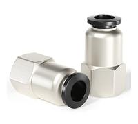 Tailonz Pneumatic Raccord droit femelle 12 mm OD x 1/4" NPT filetage Push to Connect Fittings PCF12-N2 (lot de 5)