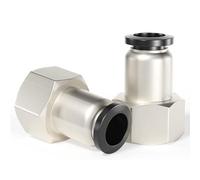 TAILONZ PNEUMATIC Raccords coudés femelles 6mm OD x 1/8 pouce BSP PLF6-01(Pack de 10)