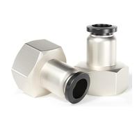 TAILONZ PNEUMATIC Raccords droits femelles 12mm OD x 3/8 Inch BSP PCF12-03(Pack de 2)