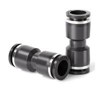 TAILONZ PNEUMATIC Sourcingmap Lot de 5 raccords de tube droits 1/2 Noir 1/2