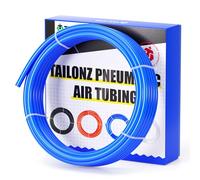 TAILONZ PNEUMATIC Tuyau à air en polyuréthane bleu de 8 mm de diamètre extérieur de 10 mètres pour tuyau d'air ou tuyau de transfert de fluide
