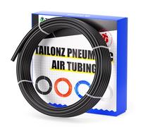 TAILONZ PNEUMATIC Tuyau d'air en polyuréthane noir 4 mm OD 2,5 mm ID 10 m