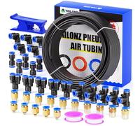 TAILONZ PNEUMATIC Tuyau d'air en polyuréthane noir 6 mm OD 4 mm ID 32 m