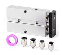 TAILONZ PNEUMATIC Vérin pneumatique aluminium double tige double effet, alésage 10 mm, course 50 mm TN10-50