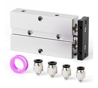 TAILONZ PNEUMATIC Vérin pneumatique aluminium double tige double effet, alésage 20 mm, course 75 mm TN20-75