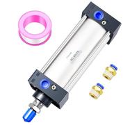 TAILONZ PNEUMATIC Vérin pneumatique SC 50 X 75 Alésage : 50mm Course : 75mm Tige de piston vissée double action