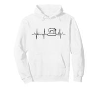 Tailoring Heartbeat Sewing Heartline Sweat à Capuche