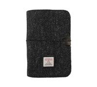 TAILORMAP Harris Tweed Classeur A6 à 6 anneaux, classeur budgétaire rechargeable en tissu de laine, recharge de papier A6 et inserts de planificateur, journaux pour écrire, format A6 (couleur encre)