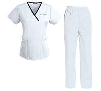 TAILOR'S Personnalisé Femme Uniforme Médicale Ensemble, Médical Uniformes avec Haut et Pantalon Personnalisable