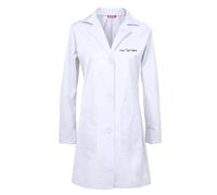 TAILOR'S Personnalisé Personnalisable Brodé Femme Blouse Laboratoire, Docteur Manteau, Technicien Manteau (XS, Blanc)