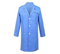 TAILOR'S Personnalisé Personnalisable Brodé Hommes Blouse de Laboratoire, Blouse Chimie, Manche Longue Blouse de Médecin Médical pour Chimie étudiant et Lycée Hospital Industriel
