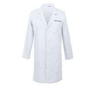 TAILOR'S Personnalisé Personnalisable Brodé Hommes Blouse de Laboratoire, Blouse Chimie, Manche Longue Blouse de Médecin Médical pour Chimie étudiant et Lycée Hospital Industriel